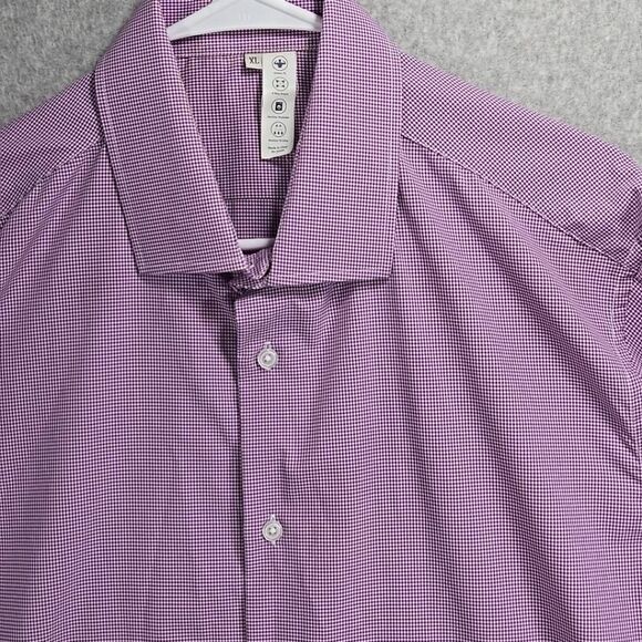 State & Liberty Shirt Button Down XL 4 Way Stretch Plaid Checkered Athletic Fit - Picture 1 of 11